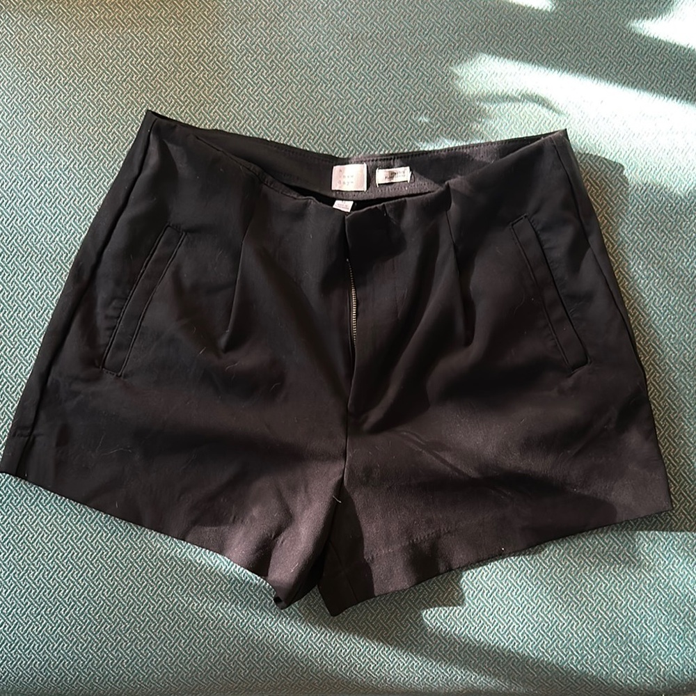 A New Day Black High Waist Shorts Tailored Design